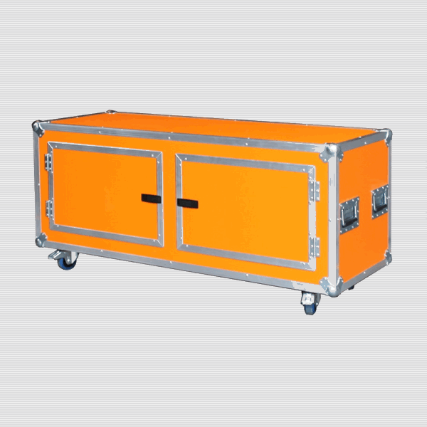 Sideboard Flightcase in orange